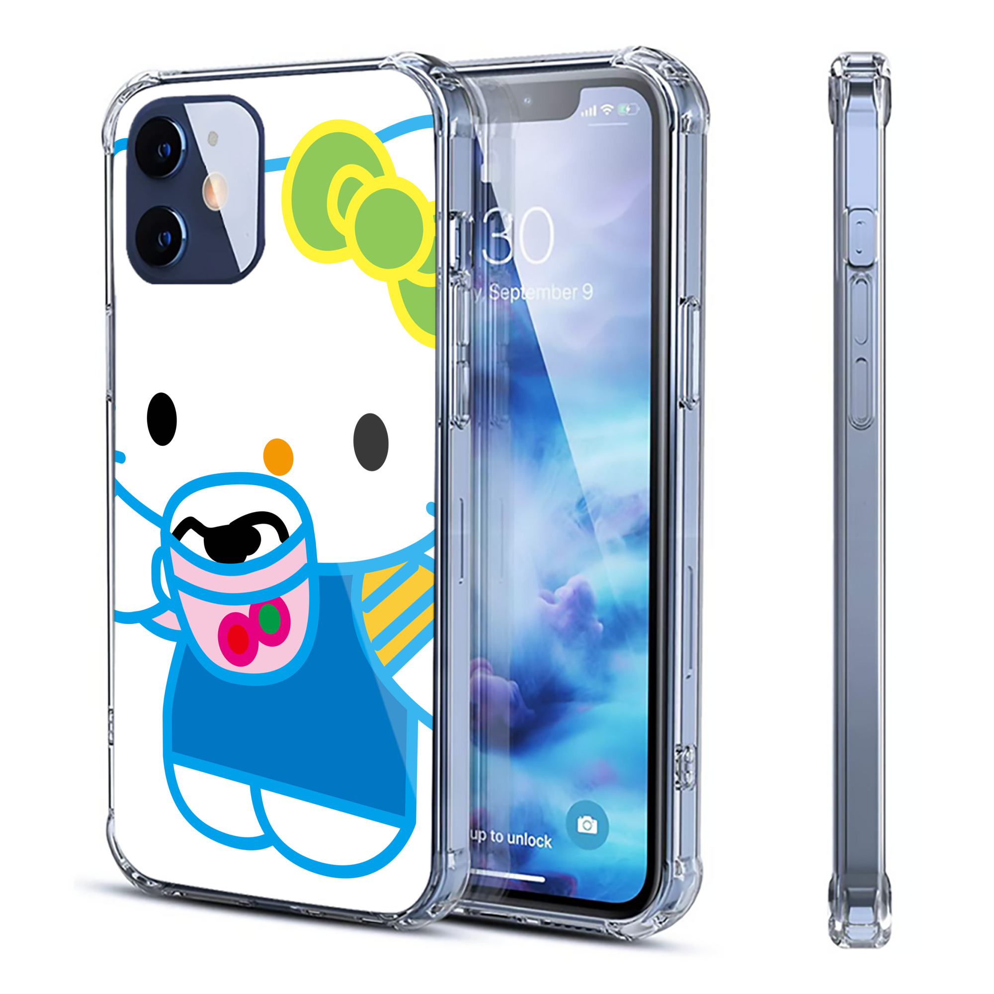 （画像用） Hello Kitty ハローキティ 【iPhone 12シリーズ対応】透明スマホケース（クリアソフトケース）